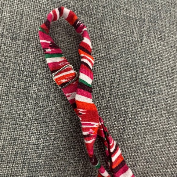 LOFT‎ Sundress Spaghetti Straps  Ruffled Mini Dress Sz 6 Red Orange Green White - Picture 6 of 16